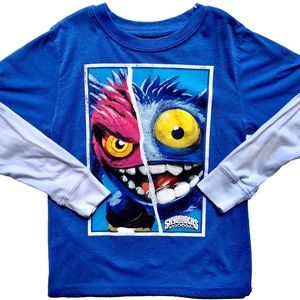 Skylanders 2 Boys' Pop Fizz Split Face Mock Layer